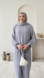 Şalvar Takım - Gri - Görsel 3