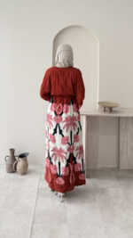 Pamuk Desenli Elbise - Görsel 2