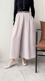 Etekli Pantalon - Vizon