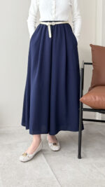 Etekli Pantalon - Lacivert