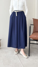 Etekli Pantalon - Lacivert - Görsel 2