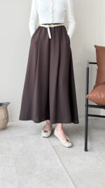 Etekli Pantalon - Acı Kahve - Görsel 2