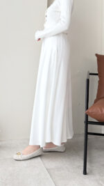 Niva Saten Etek - Beyaz - Görsel 2