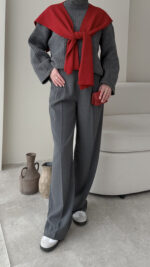 Elora Triko Kazak - Antrasit - Görsel 6