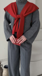 Elora Triko Kazak - Antrasit - Görsel 7