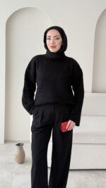 Elora Triko Kazak - Siyah - Görsel 2