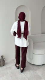 Hola Triko Kazak - Beyaz - Görsel 5