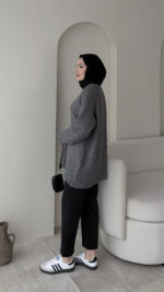 Hola Triko Kazak - Antrasit - Görsel 4