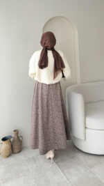 Leopar Scuba Etek - Kahve - Görsel 5