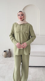 Milan Modal Takım - Yeşil - Görsel 4