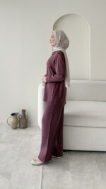 Milan Modal Takım - Mürdüm - Görsel 2