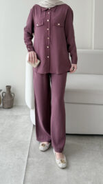 Milan Modal Takım - Mürdüm - Görsel 5