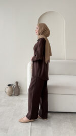 Milan Modal Takım - Kahve - Görsel 2