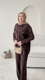 Milan Modal Takım - Kahve - Görsel 5