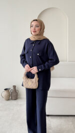 Milan Modal Takım - Lacivert - Görsel 5