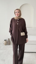 Rova Modal Takım - Kahve - Görsel 4