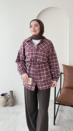 Oduncu Gömlek - Bordo