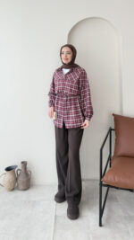 Oduncu Gömlek - Bordo - Görsel 3