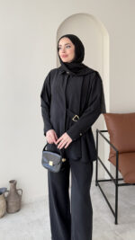Rasha Modal Takım - Siyah - Görsel 5