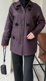 Flower Ceket - Mürdüm - Görsel 3