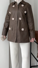 Flower Ceket - Kahve - Görsel 3