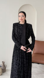 Moon Tasarım Elbise - Siyah - Görsel 4