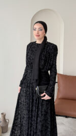 Moon Tasarım Elbise - Siyah - Görsel 5