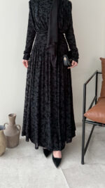 Moon Tasarım Elbise - Siyah - Görsel 6