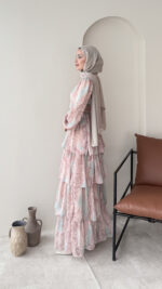 Viona Tasarım Elbise - Pembe - Görsel 2