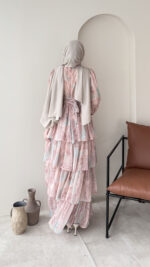 Viona Tasarım Elbise - Pembe - Görsel 3