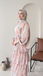 Viona Tasarım Elbise - Pembe - Görsel 5