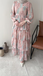 Viona Tasarım Elbise - Pembe - Görsel 7