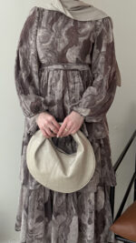 Viona Tasarım Elbise - Vizon (ön sipariş bayramdan sonra kargo ) - Görsel 6