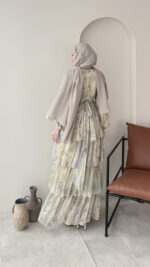 Viona Tasarım Elbise - Sarı (Ön sipariş bayram sonrası) - Görsel 3