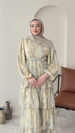 Viona Tasarım Elbise - Sarı (Ön sipariş bayram sonrası) - Görsel 4