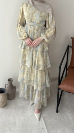 Viona Tasarım Elbise - Sarı (Ön sipariş bayram sonrası) - Görsel 5