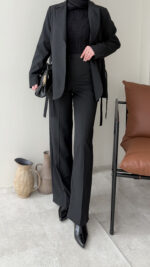 Belin Blazer Takım - Siyah - Görsel 4