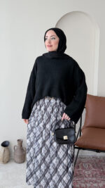 Oven Şifon Etek - Antrasit - Görsel 5