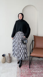 Oven Şifon Etek - Antrasit - Görsel 6