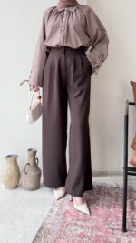 Macka Palazzo Pantalon - Kahva