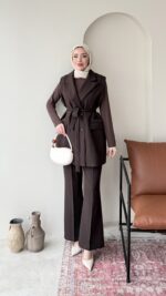 Penta Blazer Yelekli Takım – Kahve