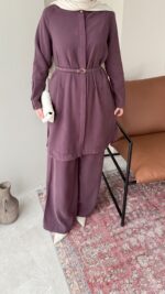 Bade Kemerli Takım – Mürdüm - Görsel 6