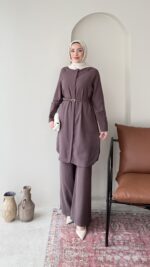 Bade Kemerli Takım – Koyu Vizon