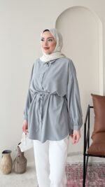 Piya Gömlek - Gri - Görsel 2