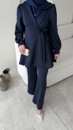 Pira Bağlamalı Scuba Takım - Lacivert - Görsel 6