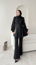 Pira Bağlamalı Scuba Takım - Siyah