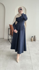 Peya Belden Bağlamalı Scuba Takım - Lacivert - Görsel 7