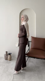 Pera Belden Bağlama Scuba Takım - Koyu Kahve - Görsel 2