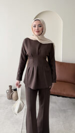 Pera Belden Bağlama Scuba Takım - Koyu Kahve - Görsel 3