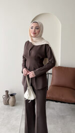 Pera Belden Bağlama Scuba Takım - Koyu Kahve - Görsel 4